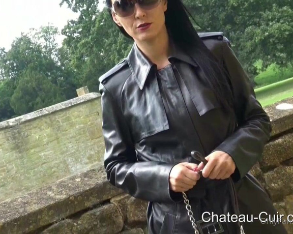 Fetish Liza aka fetishliza OnlyFans - Who wants to be my personal leather slave #leather #boots #outdoors #femdompov