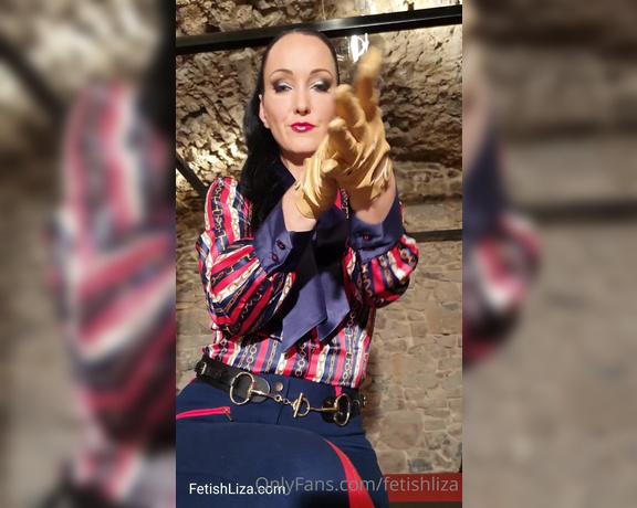 Fetish Liza aka fetishliza OnlyFans - A leather gloves JOI with a twist, are you ready for