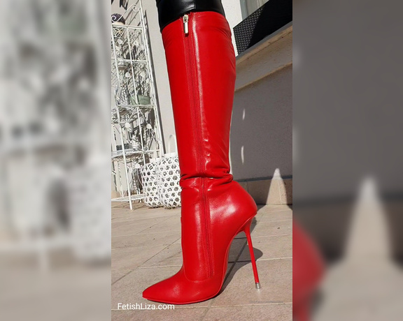 Fetish Liza aka fetishliza OnlyFans - Boot lovers and boot slaves are in for a treat You can almost smell the leather,