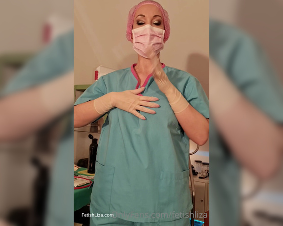 Fetish Liza aka fetishliza OnlyFans - Wearing my scrubs and surgical glovesand not much else Who needs my expert hand