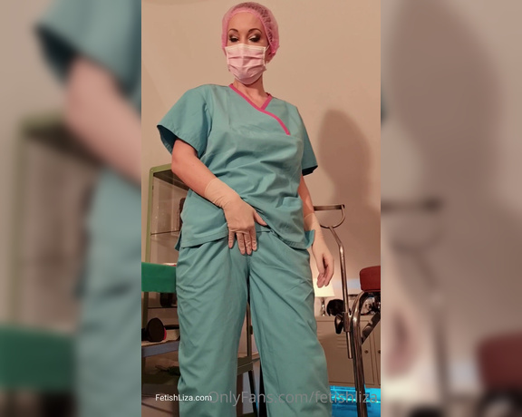 Fetish Liza aka fetishliza OnlyFans - Wearing my scrubs and surgical glovesand not much else Who needs my expert hand