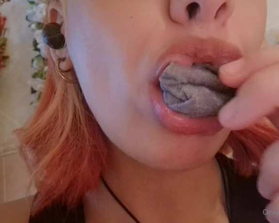 Nirvy aka nirvy OnlyFans - I sucked on my dirty socks for so long that now they are full of spit