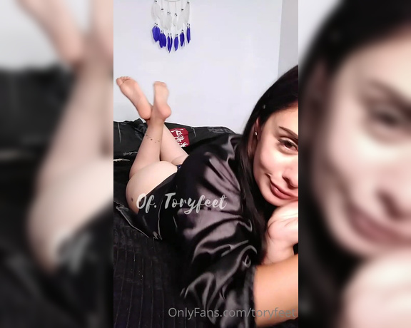 Victoria Feet aka toryfeet OnlyFans - I like this position so you can see my feet and my face at the same