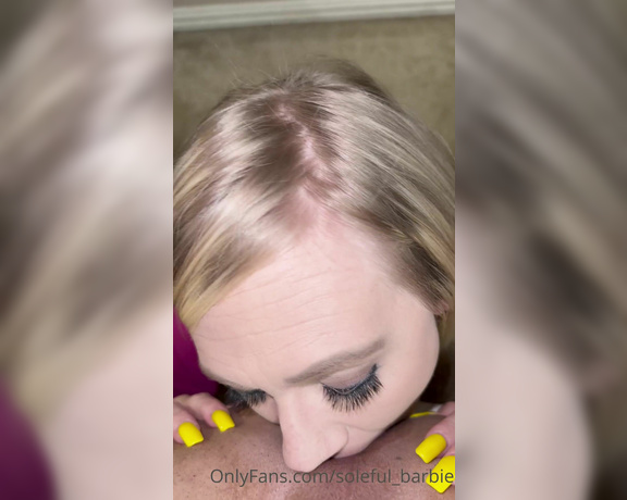 Barbie Soles aka soleful_barbie OnlyFans - Just 2 of 4 rimjob videos i did inbetween while @barbies boytoy had some fun with