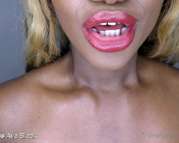 Mistress Ava Black aka missavablack OnlyFans - Really edge out there and very drooly! Fucking intense spitty drooly JOI Makes your cock quiver