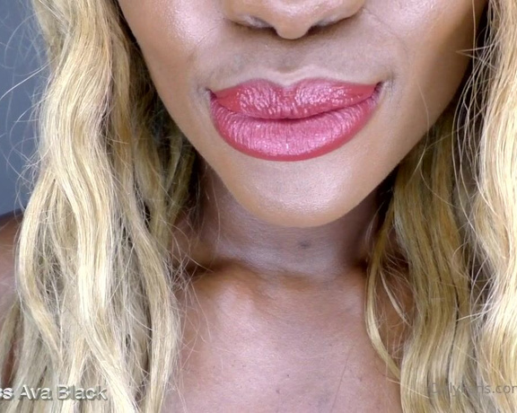 Mistress Ava Black aka missavablack OnlyFans - My Ebony lips control your cock My perfect sensual lips edge you further and further Slow sexy drain making your wallet