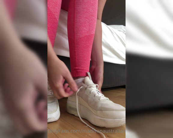 Madison Australian aka madisonaustralian OnlyFans - A little video walking in my white Nikes one morning Getting my socks sweaty