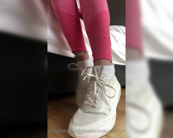 Madison Australian aka madisonaustralian OnlyFans - A little video walking in my white Nikes one morning Getting my socks sweaty