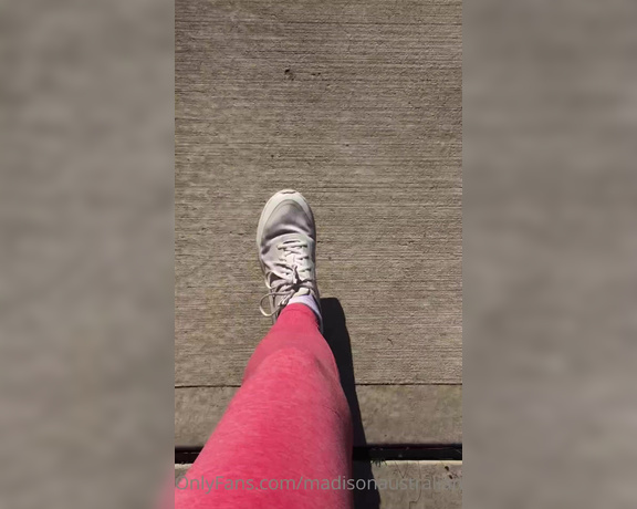 Madison Australian aka madisonaustralian OnlyFans - A little video walking in my white Nikes one morning Getting my socks sweaty