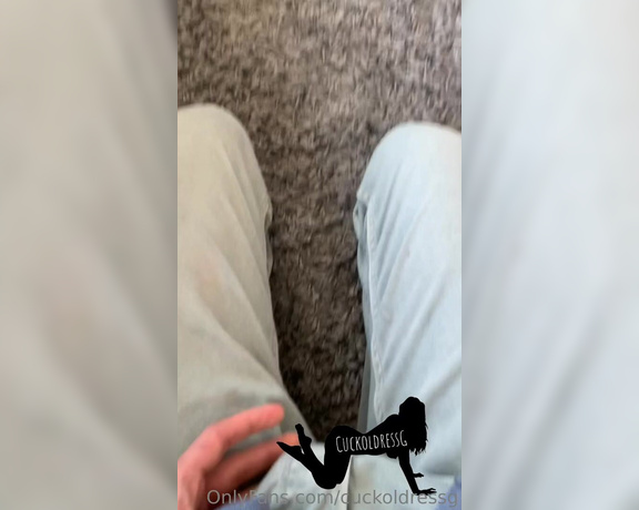 CuckoldressG aka cuckoldressg OnlyFans - POV cucky had to kneel in the living room looking down at the floor while