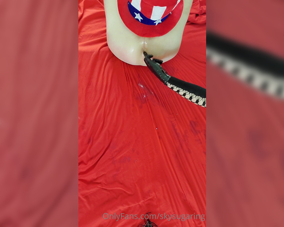 Skysugaring aka skysugaring OnlyFans - 4th of July 2021 Early Celebration CUM @sissycecebanks