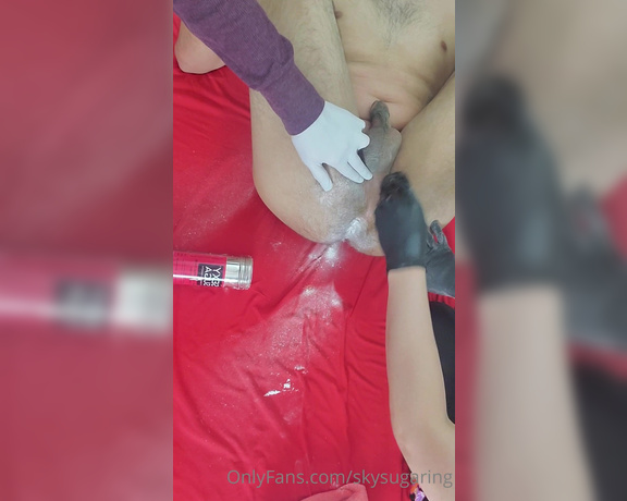 Skysugaring aka skysugaring OnlyFans - Brazilian Sugar wax & Hand release a Straight Latino Cutie