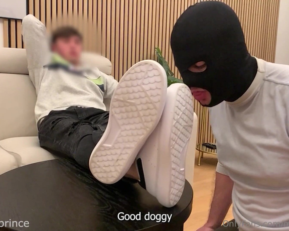 Prince Massi aka massitheprince OnlyFans - I used this pathetic faggots tongue to clean my Trussardi shoes Which, anyway, were bought