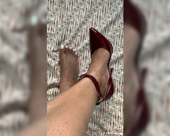 Puja aka caramelprofessor OnlyFans - These shoes are so high not sure if I can wear them, look at that