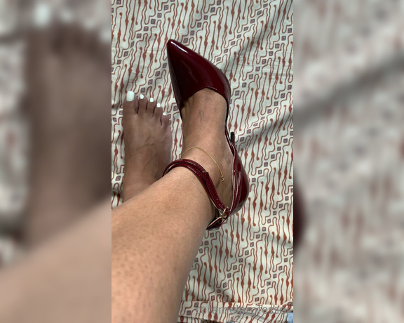 Puja aka caramelprofessor OnlyFans - These shoes are so high not sure if I can wear them, look at that