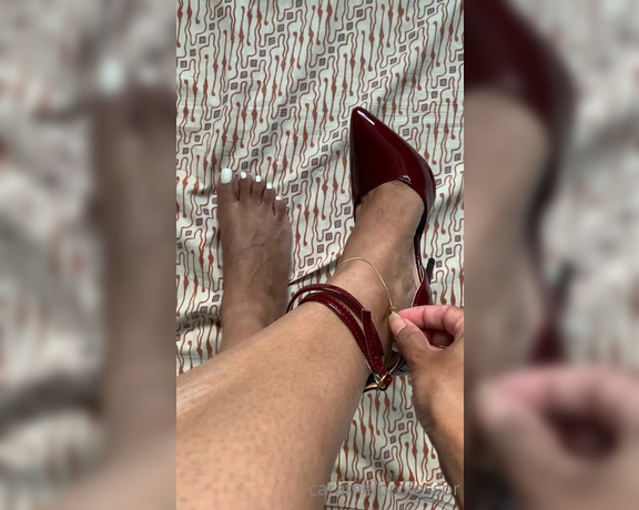 Puja aka caramelprofessor OnlyFans - These shoes are so high not sure if I can wear them, look at that