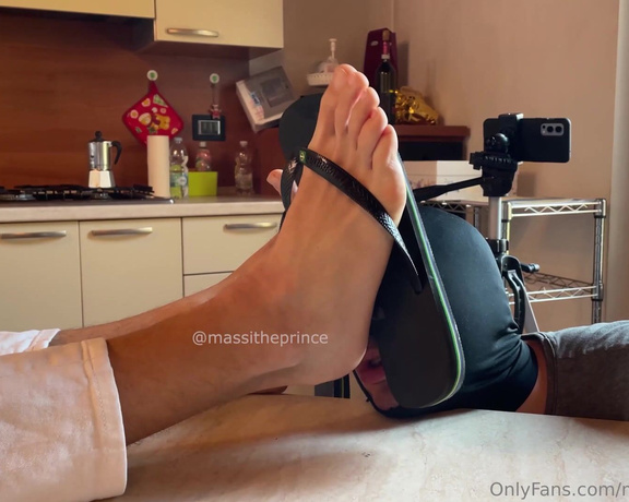 Prince Massi aka massitheprince OnlyFans - I want a squad of slaves ready to put off and put on my flip flops
