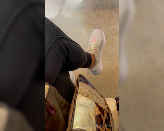 Puja aka caramelprofessor OnlyFans - It’s early and the tube is full of people on a Sunday, I would have loved