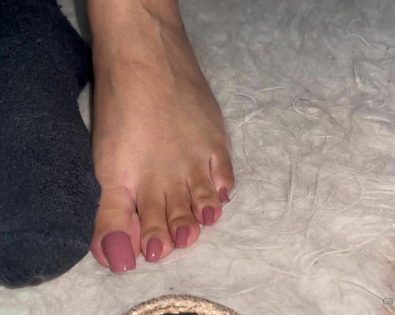 Puja aka caramelprofessor OnlyFans - My three day old stinky socks… Do you like my mani and pedi