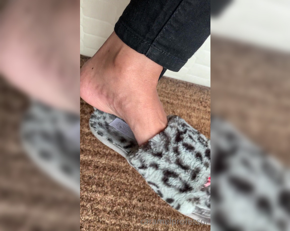 Puja aka caramelprofessor OnlyFans - Back from my walk Slipper dangle teasing