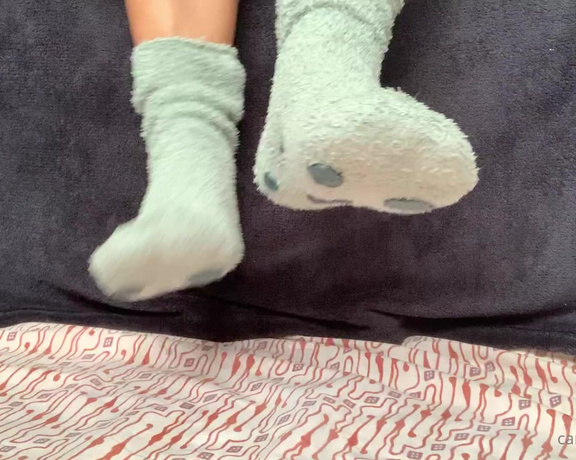 Puja aka caramelprofessor OnlyFans - It’s cold here so I got my fluffy socks on, I’m waiting for some Sun shine