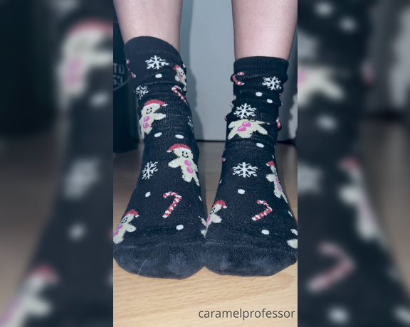 Puja aka caramelprofessor OnlyFans - I need some new Christmas socks you know where my Wish List is!