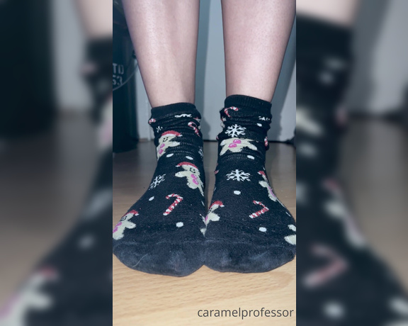 Puja aka caramelprofessor OnlyFans - I need some new Christmas socks you know where my Wish List is!