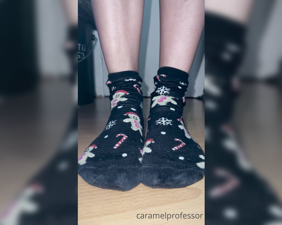 Puja aka caramelprofessor OnlyFans - I need some new Christmas socks you know where my Wish List is!