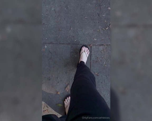 Athletoes aka athletoes OnlyFans - Taking a nice little stroll to the coffee shop