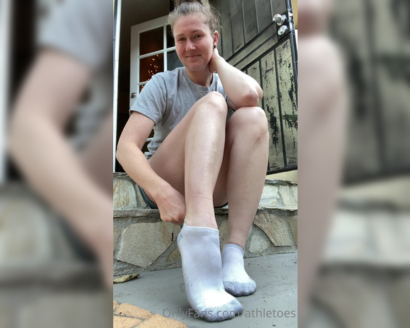 Athletoes aka athletoes OnlyFans - It’s finally getting cooler So I decided to sit outside and enjoy It for