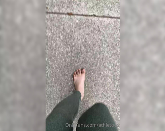 Athletoes aka athletoes OnlyFans - Had a lovely walk around barefoot today! It gave me the opportunity to get a little