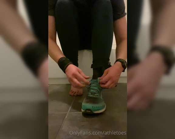 Athletoes aka athletoes OnlyFans - Dusty shoe and sock removal