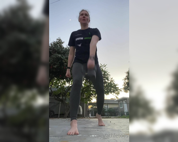 Athletoes aka athletoes OnlyFans - It felt so good to be outside on the cool concrete