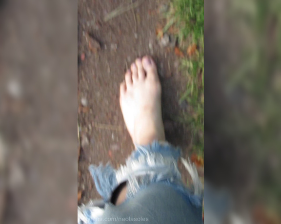 Neolasoles aka neolasoles OnlyFans - Walking on the side of a forest