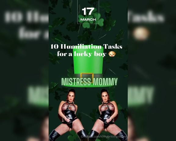 Mistress Mommy Keeley aka kinkybritishgoddess OnlyFans - Attention all submissives seeking to please Mommy! Take on 10 degrading tasks to prove your unwavering