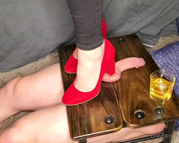 Miss Ruby aka missrubycbt OnlyFans - Sometimes I feel like his ball is going to pop under my heelbut I kinda like