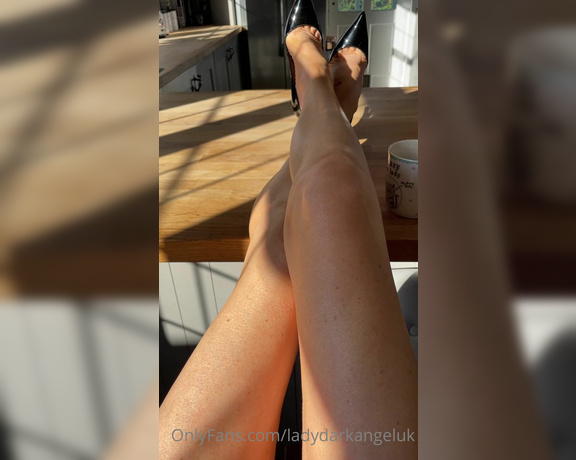 Lady Dark Angel aka Ladydarkangeluk Onlyfans - Louboutins Green tea And sunshine Oh and puppy dog