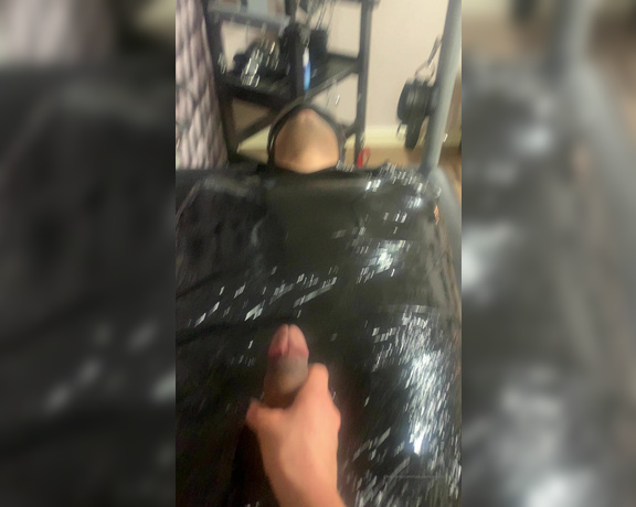 Lady Dark Angel aka Ladydarkangeluk Onlyfans - Cling wrapped and teased 1hr of complete intense tease and orgasm denial today Control control con