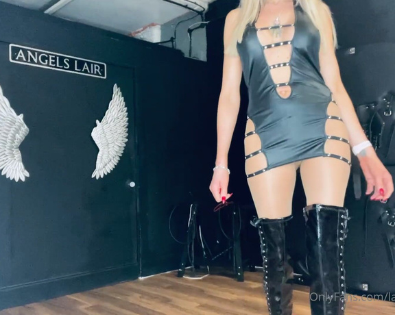 Lady Dark Angel aka Ladydarkangeluk Onlyfans - Don’t you think these boots are perfect for squashing cocks and balls