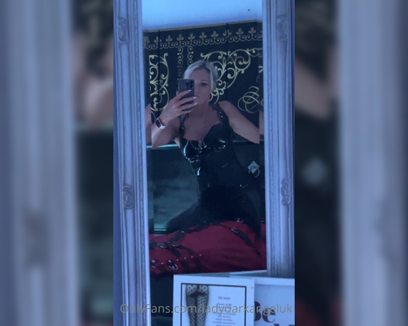 Lady Dark Angel aka Ladydarkangeluk Onlyfans - Encased and sat