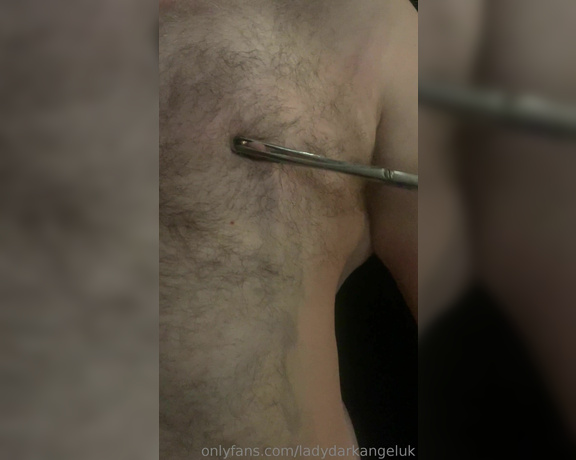 Lady Dark Angel aka Ladydarkangeluk Onlyfans - Who wants their nipples clamped like this