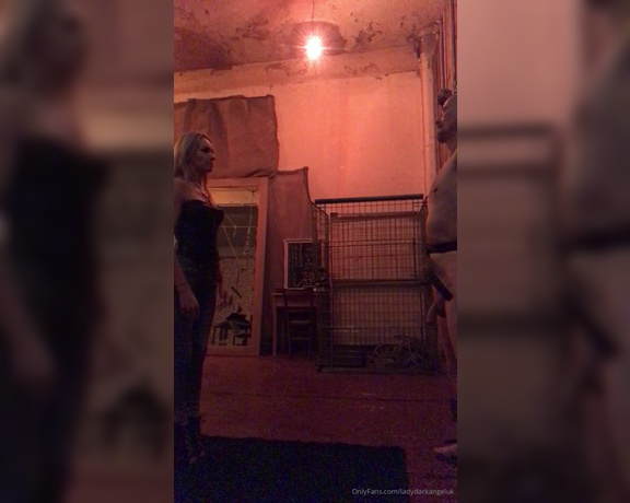 Lady Dark Angel aka Ladydarkangeluk Onlyfans - Part three Old session clip ball kicking