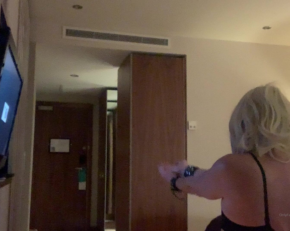 Lady Dark Angel aka Ladydarkangeluk Onlyfans - Taking the tawse on his hands in the hotel room