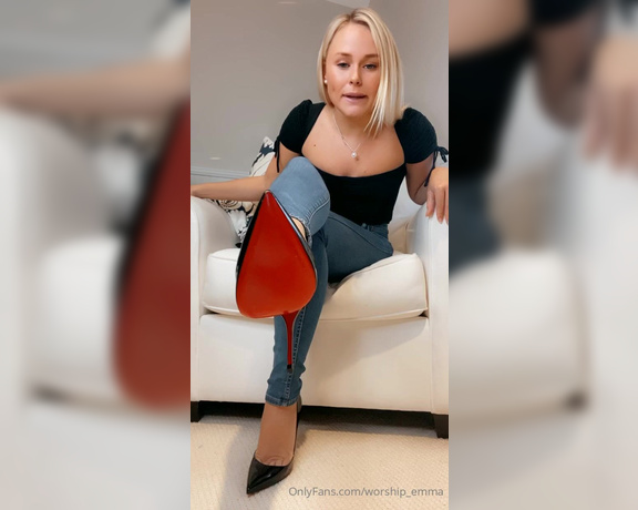 Princess Emma aka worship_emma OnlyFans - Clean my louboutins