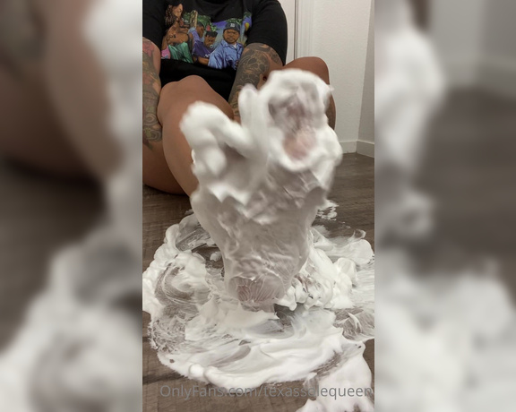 Texas Sole Queen aka texassolequeen OnlyFans - 4 minute video of my soles splashing and sliding in shaving cream Make sure to turn