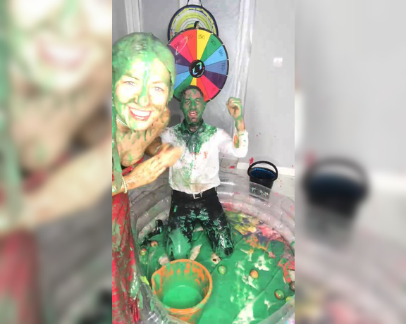 Bsmessybakery aka bsmessybakery OnlyFans - 2 hour LIVE stream with 35 coloured pies & 4 buckets of gunge and 1