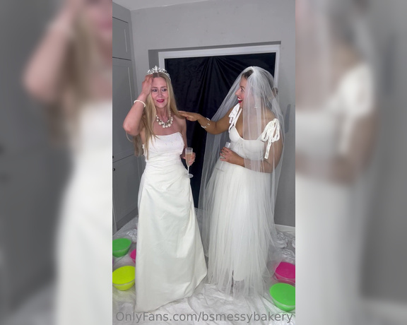 Bsmessybakery aka bsmessybakery OnlyFans - Bri & Lou Both dressed in their stunning designer wedding dresses ready for