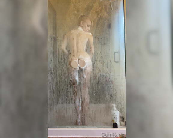 Mistress Karin von Kroft aka domkarin OnlyFans - Are you enjoying watching me in the shower