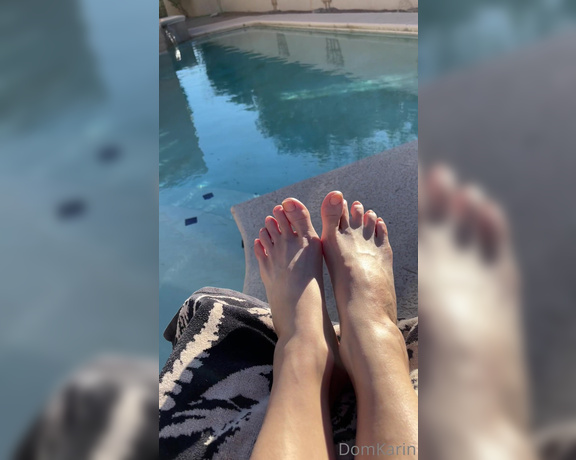 Mistress Karin von Kroft aka domkarin OnlyFans - Serve me by the pool