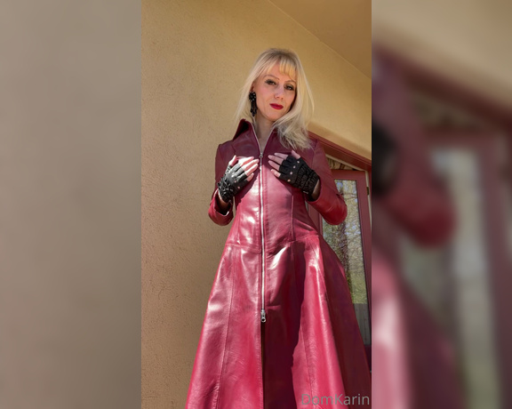 Mistress Karin von Kroft aka domkarin OnlyFans - What’s under my leather coat